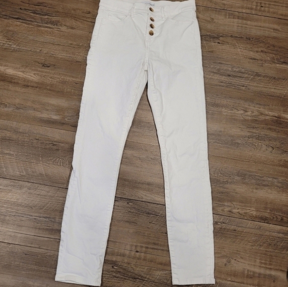 Loft White Jeans Modern High Rise Slim Size 00/24 NWOT - Picture 4 of 7